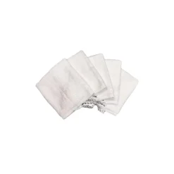CrokCrokFrok Bamboo Wash Cloth White - Bundle of 5 Pieces