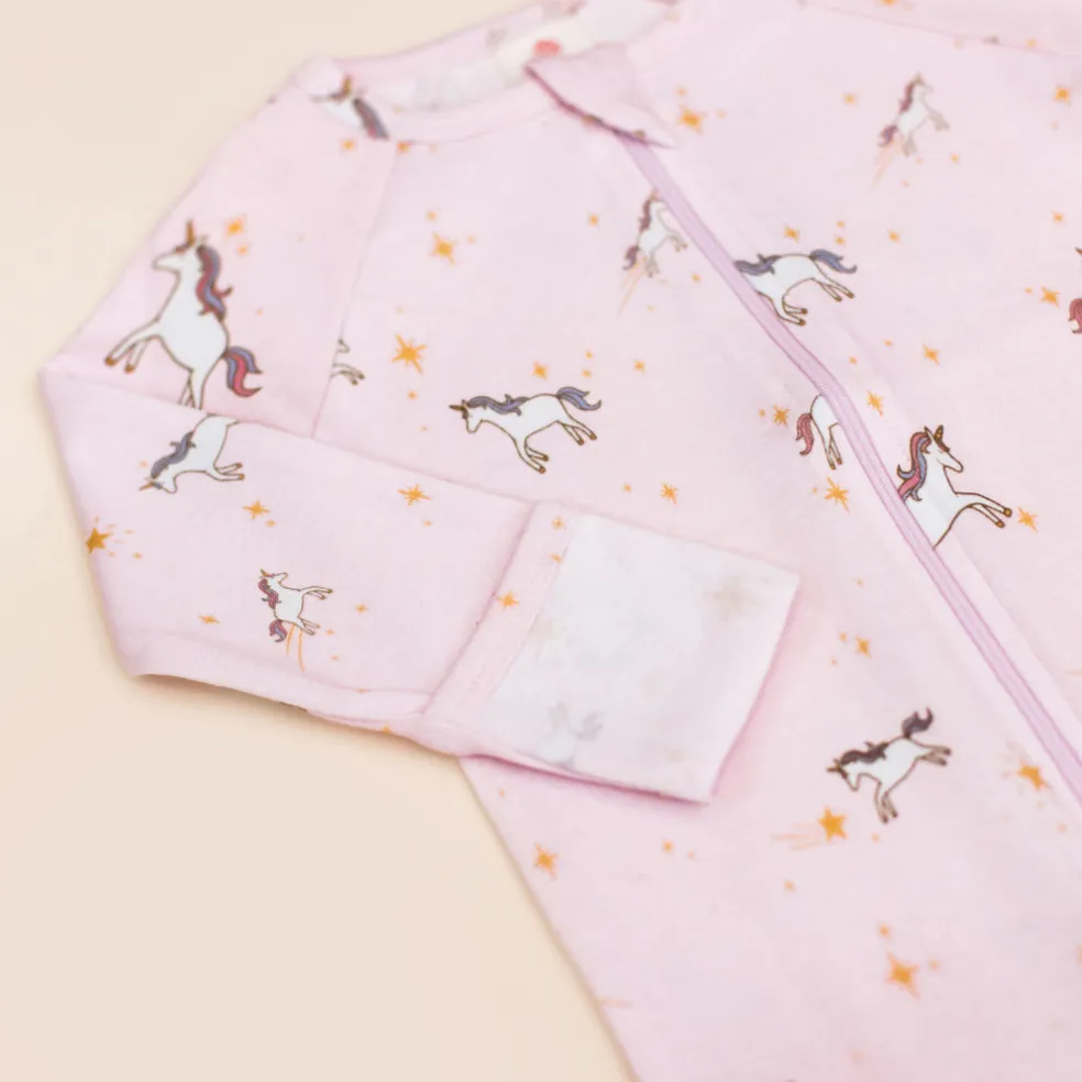 Elly Raglan Sleepsuit - Unicorn