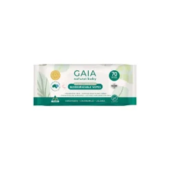 Gaia Biodegradable Water Wipes (70 pk)