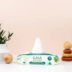 Gaia Biodegradable Water Wipes (70 pk)