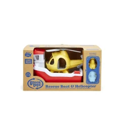 Green Toys Rescue Boat and Helicopter