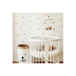 Green Trains Fabric Decal by Little Rei x Urban Li'l