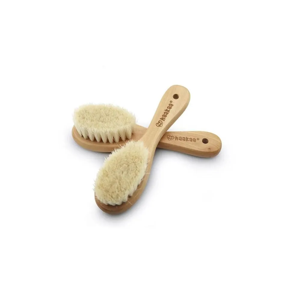 Haakaa Goat Wool Wooden Hairbrush
