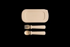 Hegen Multi-stage Fork and Spoon PPSU with Case (Taupe)
