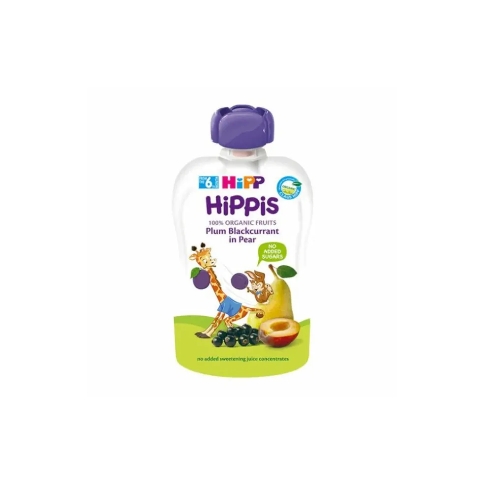 HiPP Organic Plum Blackcurrant in Pear Pouch