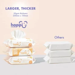 Hoppi Baby Antibacterial Wipes [Bundle of 5] (5x20 Wipes)