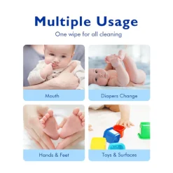 Hoppi Baby Mini Wet Wipes [Bundle of 8] (8x7 Wipes)