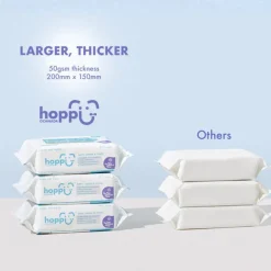 Hoppi Baby Wet Wipes [Bundle of 3] (3x80 wipes)