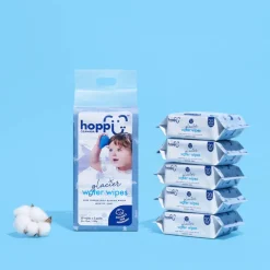Hoppi Glacier Water Wipes [Bundle of 5] (5x20 Wipes)