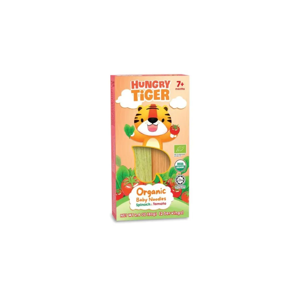 Hungry Tiger Organic Baby Noodles - Spinach & Tomato