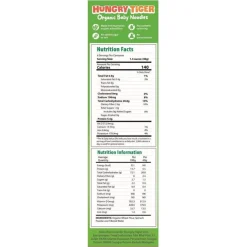 Hungry Tiger Organic Baby Noodles - Spinach