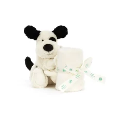 Jellycat Bashful Black & Cream Puppy Soother