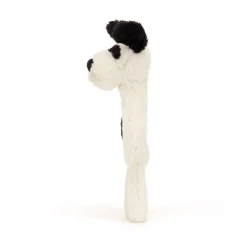 Jellycat Bashful Black & Cream Puppy Ring Rattle