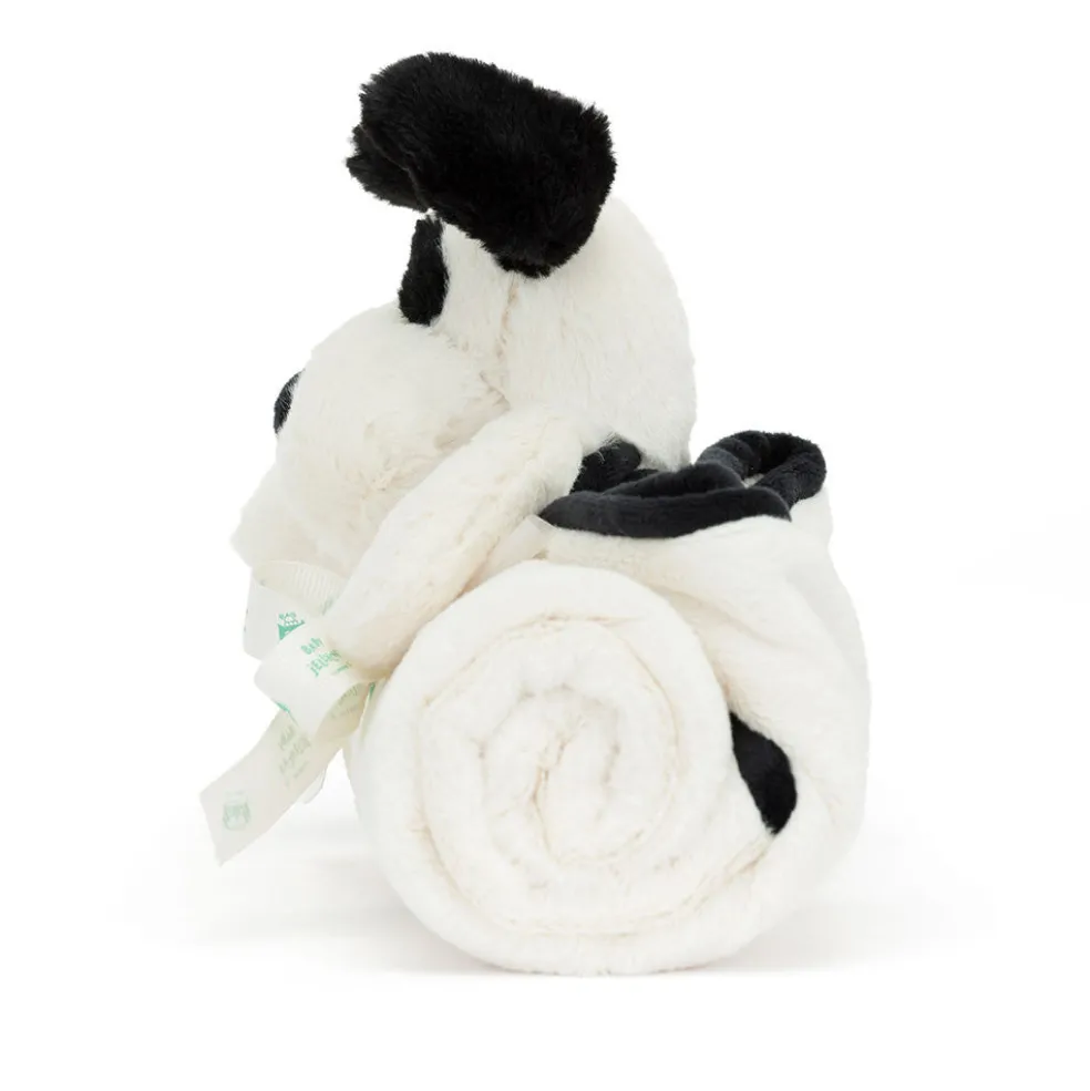 Jellycat Bashful Black & Cream Puppy Blankie