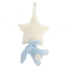 Jellycat Bashful Blue Bunny Star Musical Pull