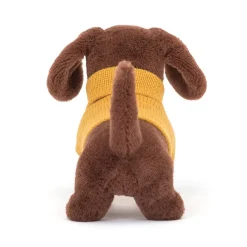 Jellycat Sweater Sausage Dog Yellow