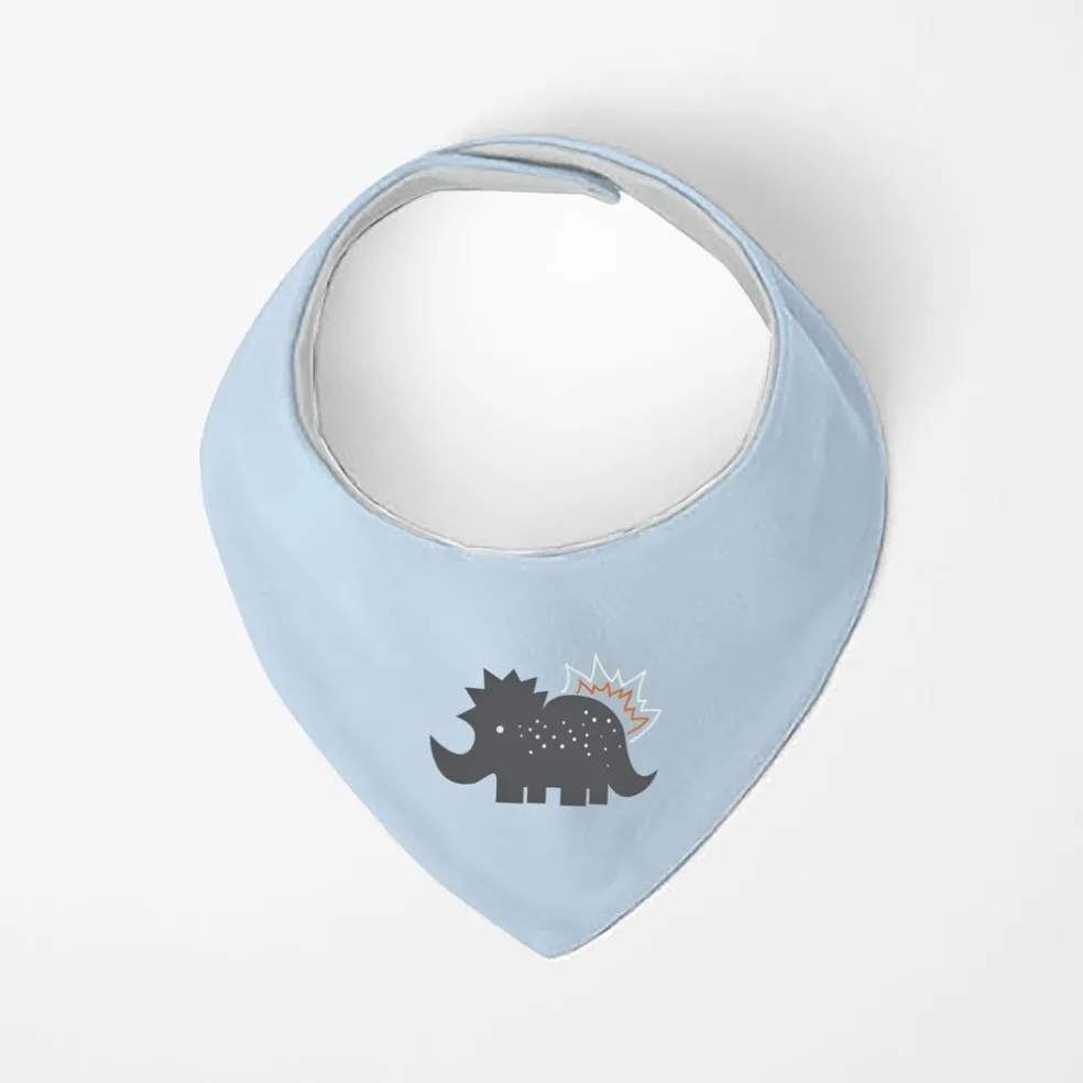 Kushies Bandana Bib 2 Pack - Dino