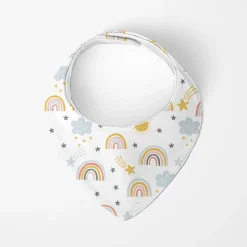 Kushies Bandana Bib 2 Pack - Rainbow