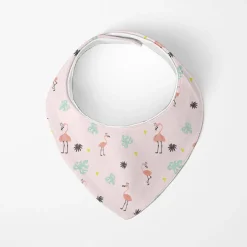 Kushies Bandana Bib 2 Pack - Flamingo