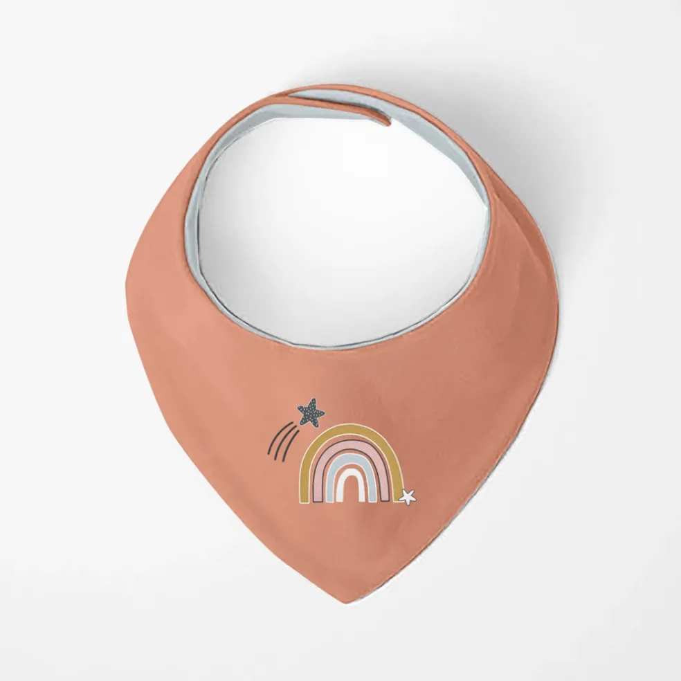 Kushies Bandana Bib 2 Pack - Rainbow