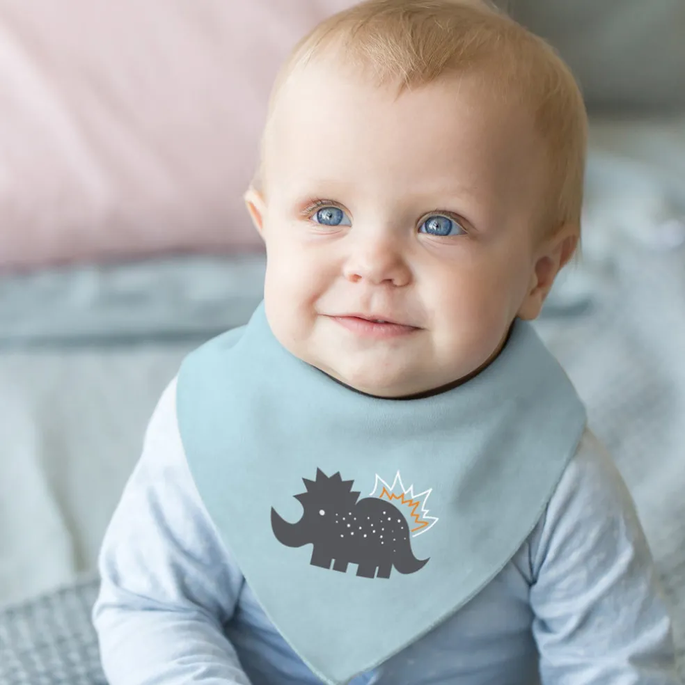 Kushies Bandana Bib 2 Pack - Dino