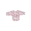 Kushies Clean Bib with Sleeves Pink Love
