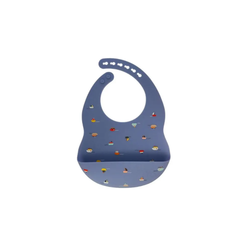 Kushies Silicatch Bib - Boat