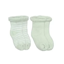 Kushies Terry Newborn Socks - 2 Pack
