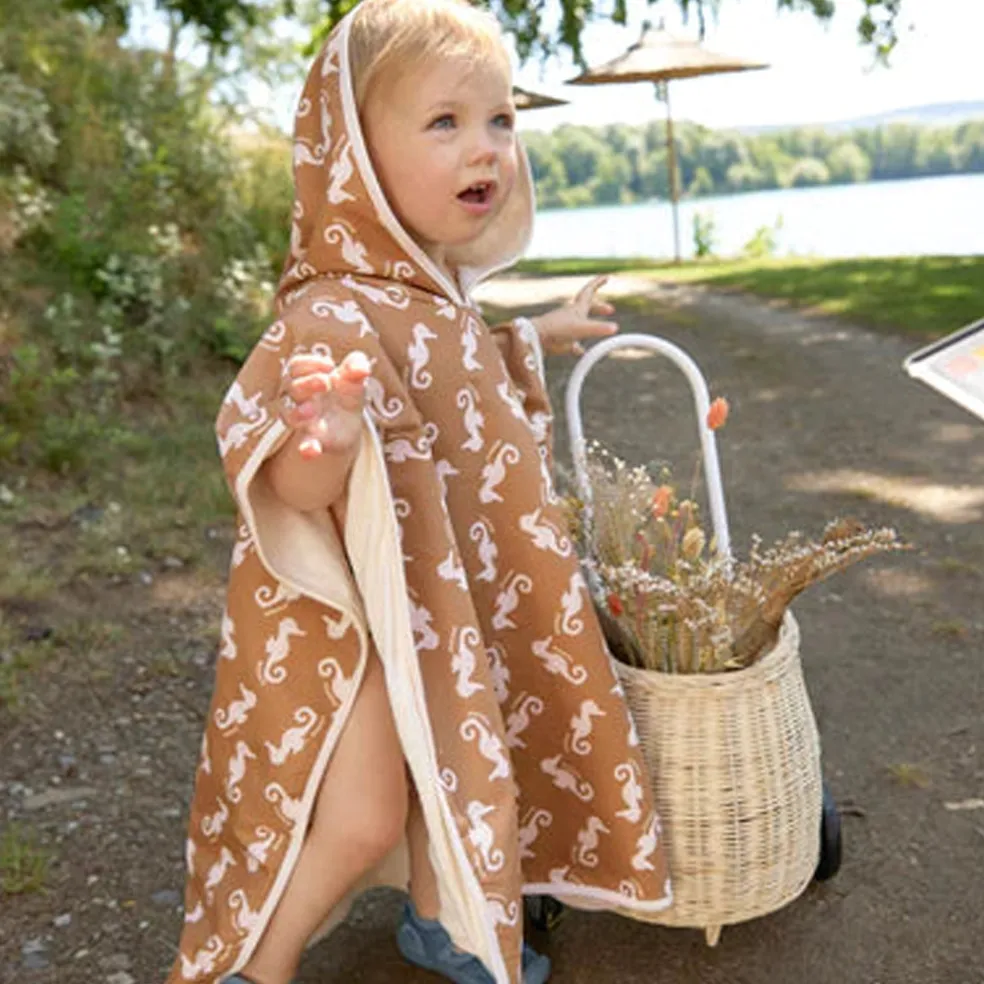 Lassig Beach Poncho Seahorse Caramel