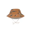 Lassig Sun Protection Bucket Hat, Whale Caramel