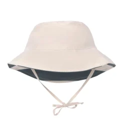 Lassig Sun Protection Bucket Hat, Block Stripes Milky Blue