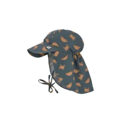 Lassig Sun Protection Flap Hat, Crabs Blue