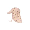 Lassig Sun Protection Flap Hat, Corals Peach Rose