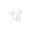 Lassig Sun Protection Flap Hat, White