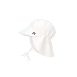 Lassig Sun Protection Flap Hat, White