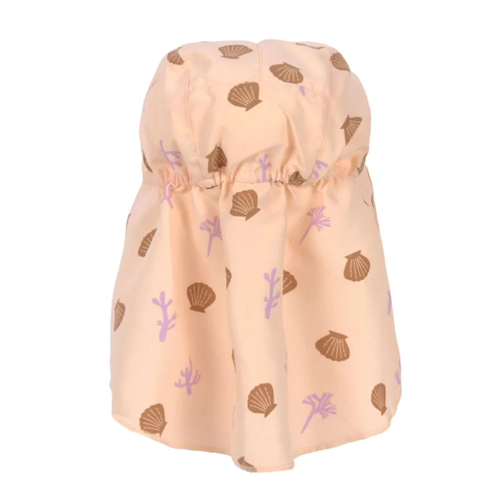Lassig Sun Protection Flap Hat, Corals Peach Rose