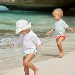 Lassig Sun Protection Flap Hat, White