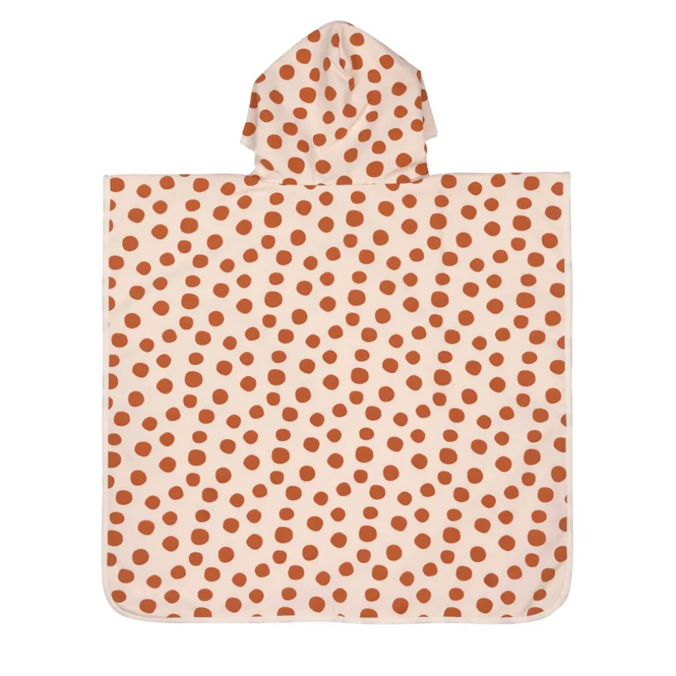 Lassig Swim Poncho With UV Protection - Dot, Pink
