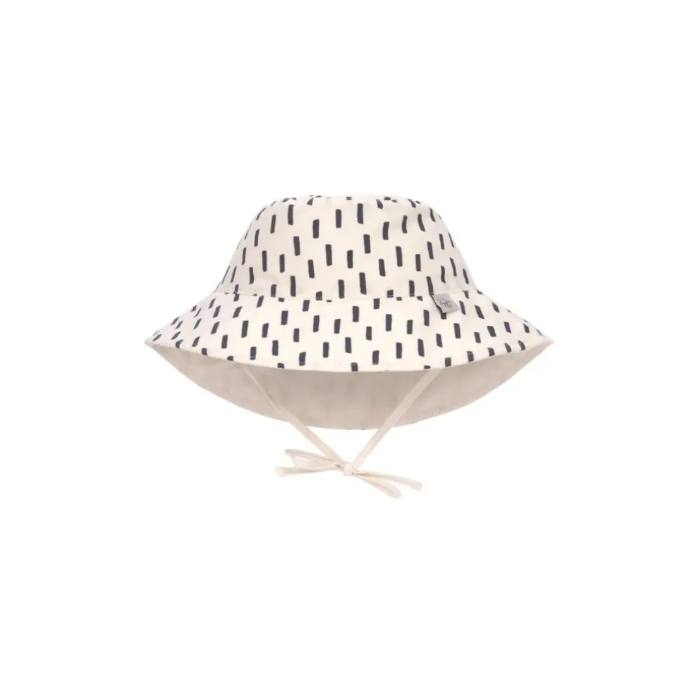 Lassig UV Protection Bucket Sun Hat - Strokes, White Grey