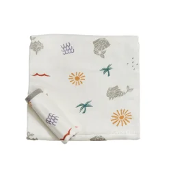 Little Rei Bamboo Merlion Hooded Towel & Wash Cloth Set