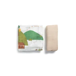 Little Rei Bamboo Swaddle Blankets - 2pc