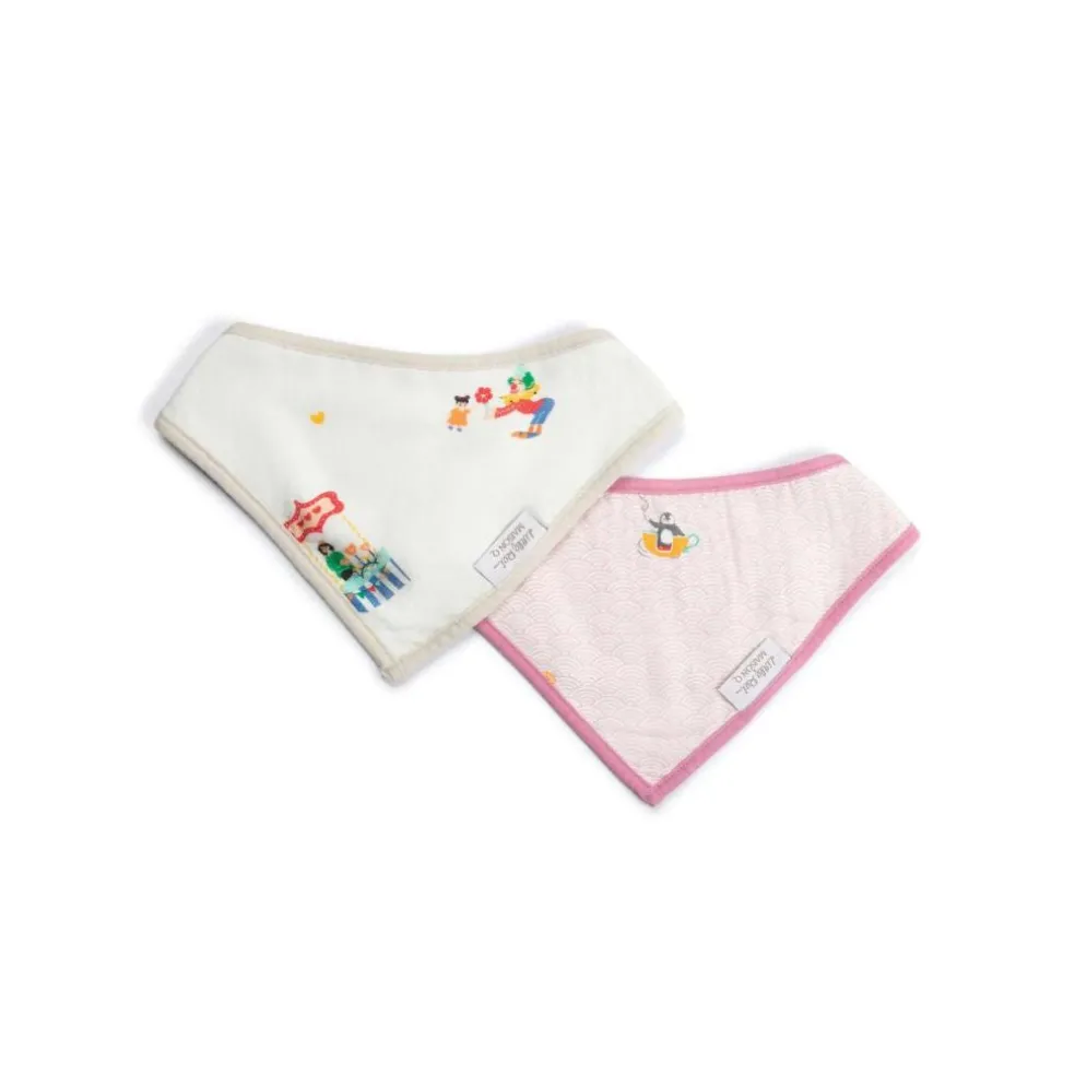 Little Rei x Maison Q Bandana Bib 2 Pc - Carnival