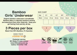 Little Zebra Girls Panties (Soft Bamboo)