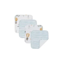 Living Textiles 4 Pack Wash Cloths