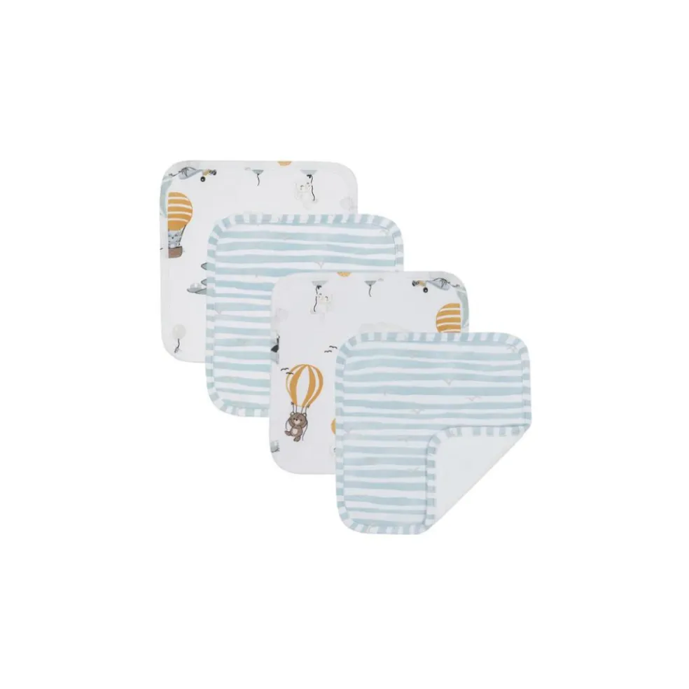 Living Textiles 4 Pack Wash Cloths