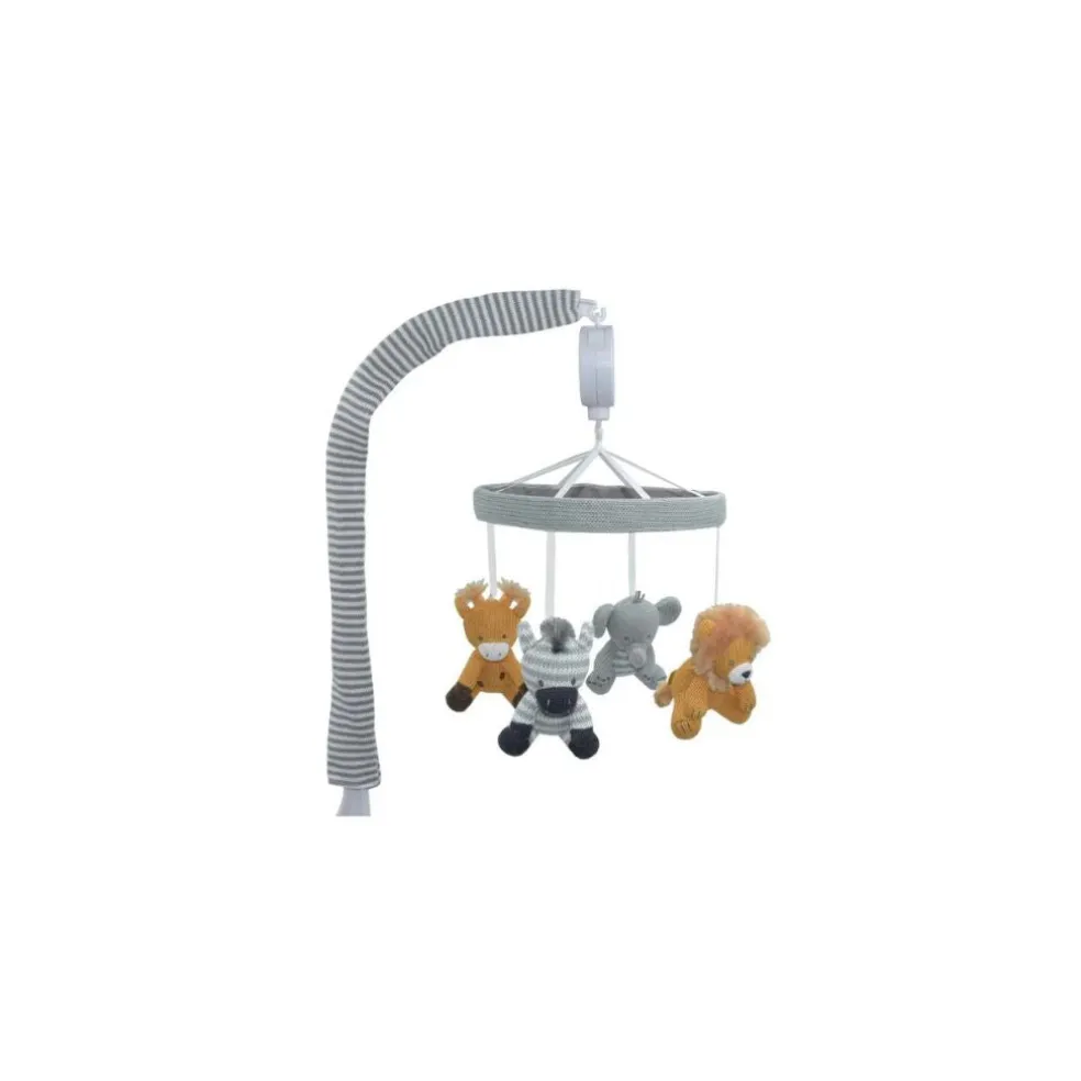 Living Textiles Musical Mobile Set - Savanna Babies