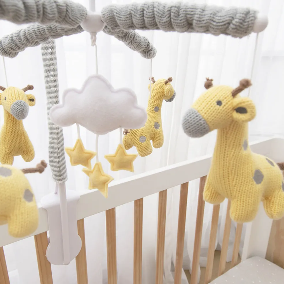 Living Textiles Musical Mobile Set - Noah Giraffe