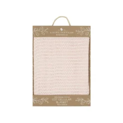 Living Textiles Organic Cot Cellular Blanket - Rose Quartz