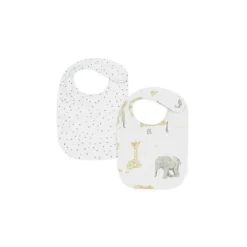 Living Textiles 2-pack Baby Bibs - Savanna Babies