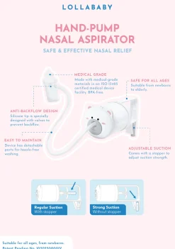 Lollababy Hand Pump Nasal Aspirator